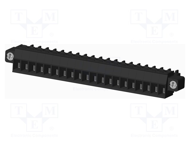 Connector: pluggable terminal block; plug; female; straight; 300V