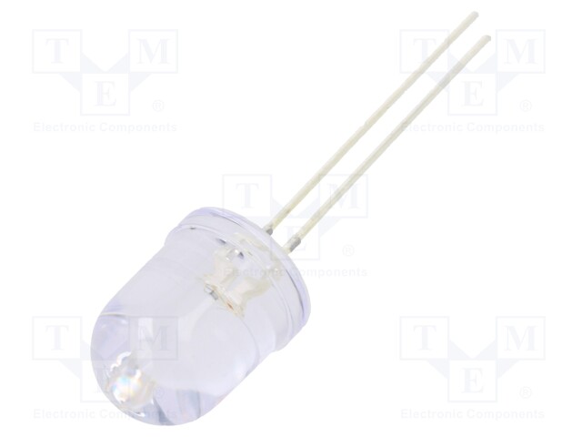 LED; 10mm; orange; 12000÷14400mcd; 30°; 3÷5V; 20mA; Front: convex