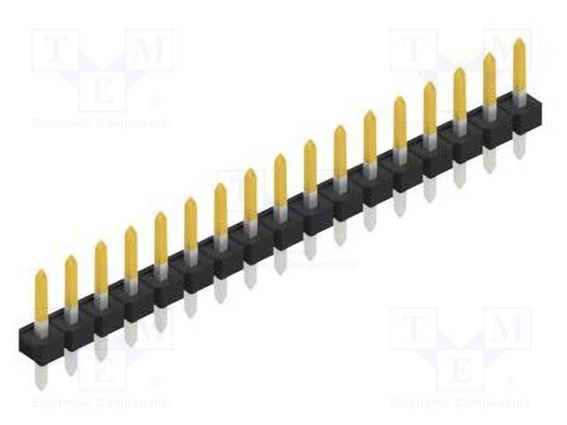 Connector: pin strips; pin header; male; PIN: 17; 2.54mm; THT; 1x17