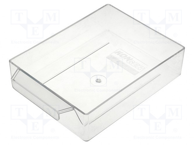 Drawer; 104x135x35mm; Drawer material: polystyrene; Module: black