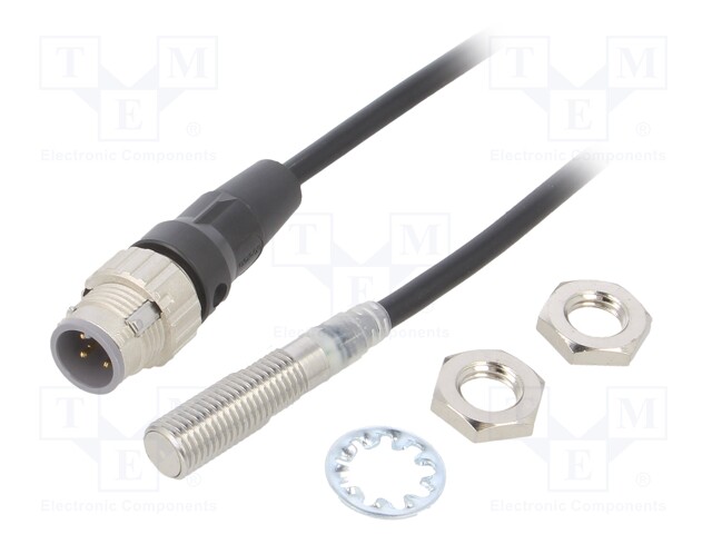 Sensor: inductive; OUT: PNP / NC; 0÷1.6mm; 10÷30VDC; M8; IP67; 200mA