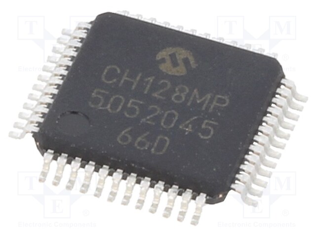 DsPIC microcontroller; SRAM: 20kB; Memory: 128kB; TQFP48; 3÷3.6VDC