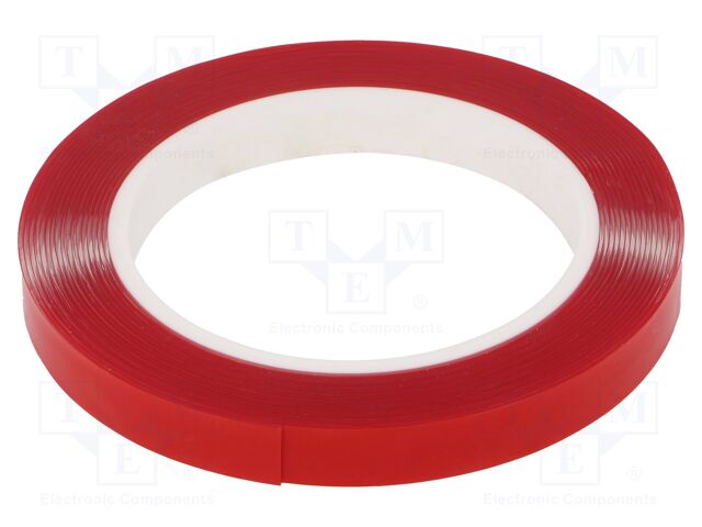 Tape: fixing; W: 12mm; L: 5.5m; Thk: 0.8mm; two-sided adhesive