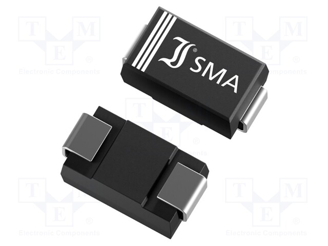 Diode: rectifying; SMD; 600V; 1A; 250ns; SMA; Ufmax: 1.3V; Ifsm: 30A