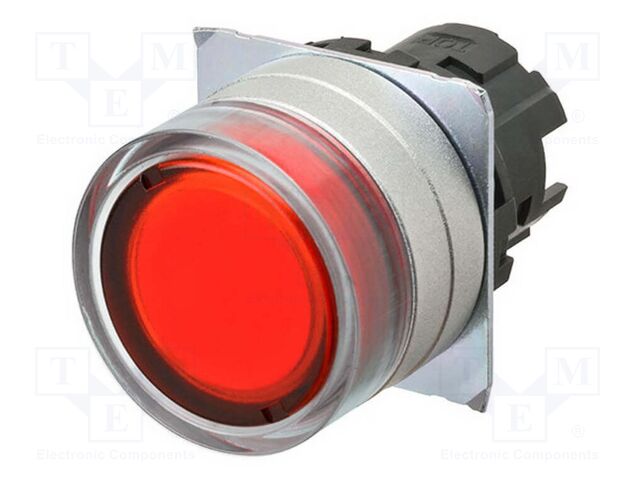 Switch: push-button; 22mm; Stabl.pos: 2; flat; Pos: 2