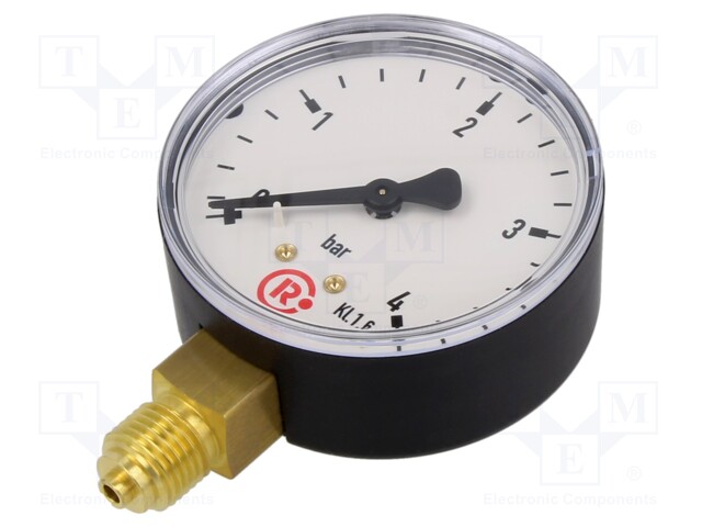 Manometer; 0÷4bar; 63mm; non-aggressive liquids,inert gases