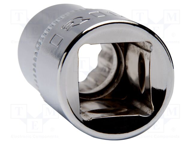 Cap; 12-angles,socket spanner; 3/8"; 1/2"; 38mm; Plating: chromium
