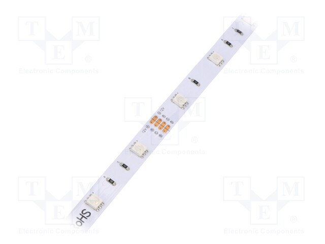 LED tape; RGB; 5050; 12V; LED/m: 30; 10mm; IP33; 120°; Pmax/m: 7.2W/m