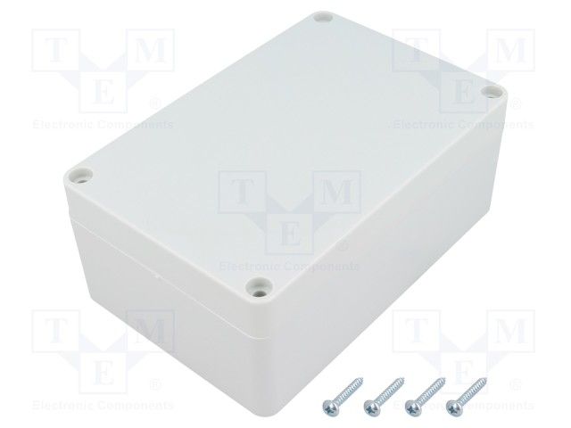 Enclosure: multipurpose; X: 90mm; Y: 135mm; Z: 55mm; ABS; grey; IP65