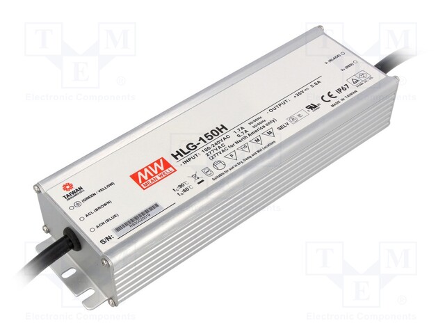 Power supply: switched-mode; LED; 150W; 12VDC; 12.5A; 90÷305VAC