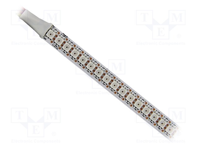 Programmable LED tape; RGB; 5050; 5V; LED/m: 144; 12mm; white PCB