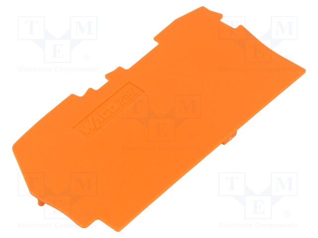 End plate; orange; 2102