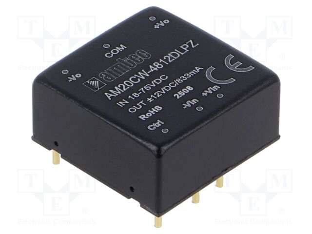 Converter: DC/DC; Protection: short circuit protection SCP
