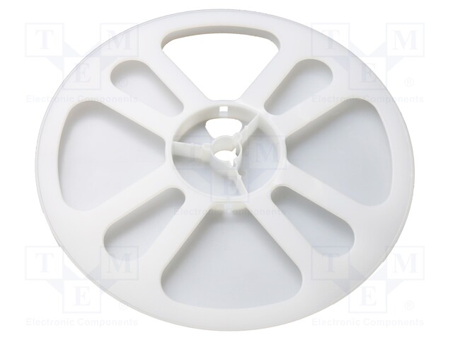 Reel; ESD; W: 24mm; Ø: 178mm; Features: dissipative; white