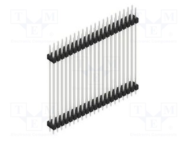 Connector: pin strips; pin header; male; PIN: 42; 2.54mm; THT; 2x21