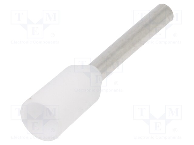 Tip: bootlace ferrule; insulated; 0.5mm2; 8mm; tinned; crimped