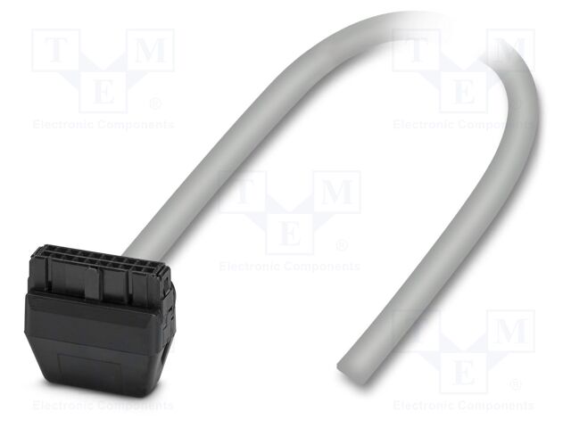 Ribbon cable with IDC connectors; IDC/FLK 20pin,wires; 3m