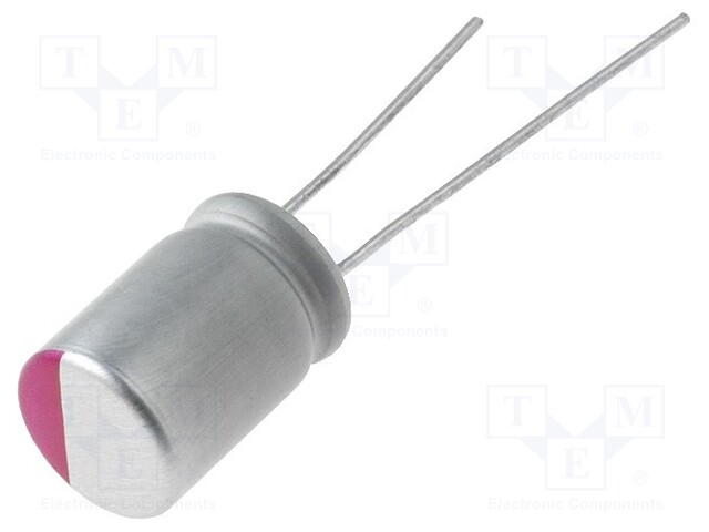 Capacitor: polymer; 270uF; 6.3VDC; ESR: 11mΩ; THT; ±20%; -55÷105°C