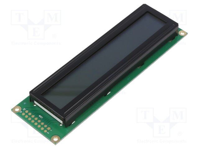 Display: LCD; alphanumeric; STN Positive; 24x2; gray; LED; PIN: 16