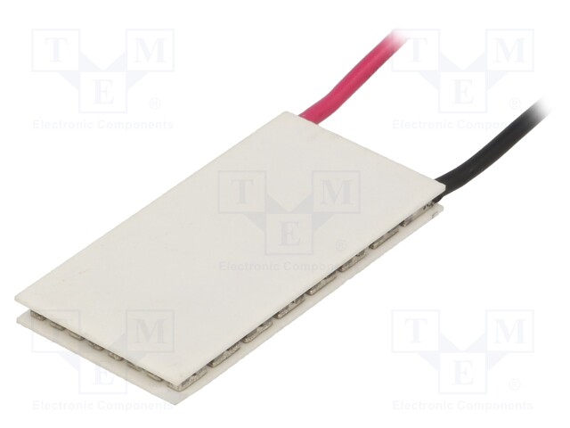 Module: Peltier; 7.5V; 9.5A; 20x40x3.1mm; 55W; Mat: Al2O3; 16AWG