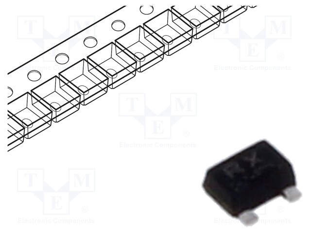 Transistor: P-MOSFET; unipolar; -20V; -0.1A; Idm: -0.4A; 150mW