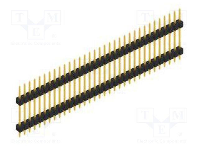 Connector: pin strips; pin header; male; PIN: 33; 2.54mm; THT; 1x33