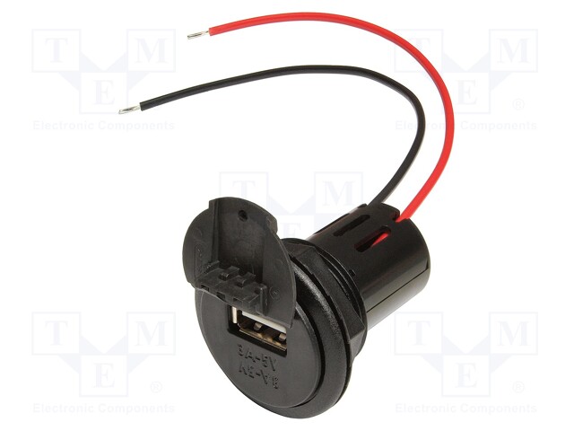 Automotive power supply; USB B socket; 3A; Sup.volt: 12÷24VDC