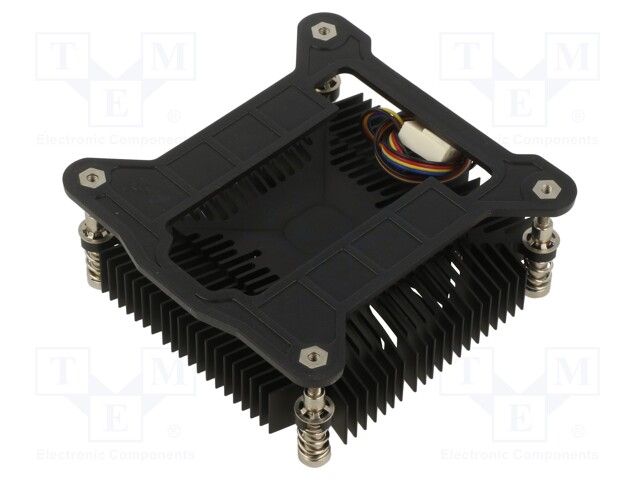 Heatsink: extruded; 12VDC; aluminium; 41.8m3/h; H: 16mm; W: 85mm