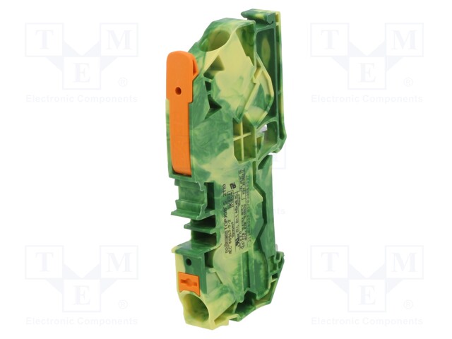 Splice terminal: rail; 0.5÷16mm2; ways: 1; terminals: 2; push-in