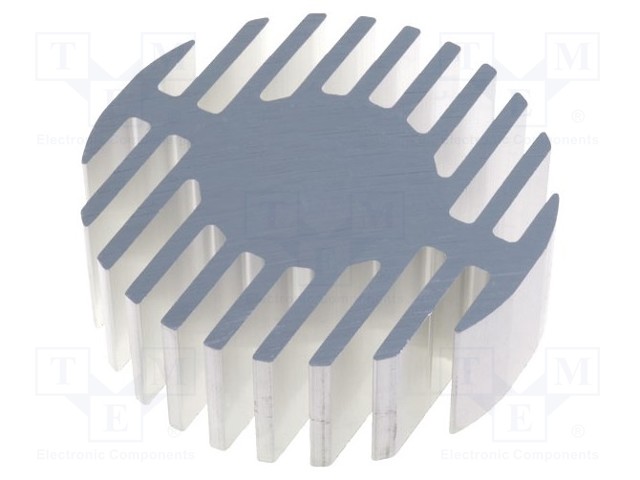 Heatsink; LED; Ø: 60mm; H: 20mm