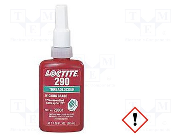 Anaerobic adhesive; green; bottle; 50ml; LOCTITE 290; -55÷150°C