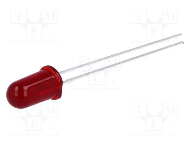 LED; 5mm; red; 6.1mcd; 60°; Front: convex