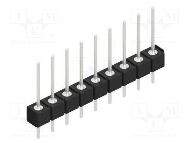 Connector: pin strips; pin header; male; PIN: 9; 2.54mm; THT; 1x9