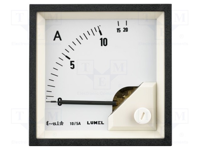 Meter; on panel; analogue; 0÷25A; True RMS; Class: 1,5; 40÷72Hz