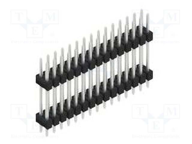 Connector: pin strips; pin header; male; PIN: 30; 2.54mm; THT; 2x15