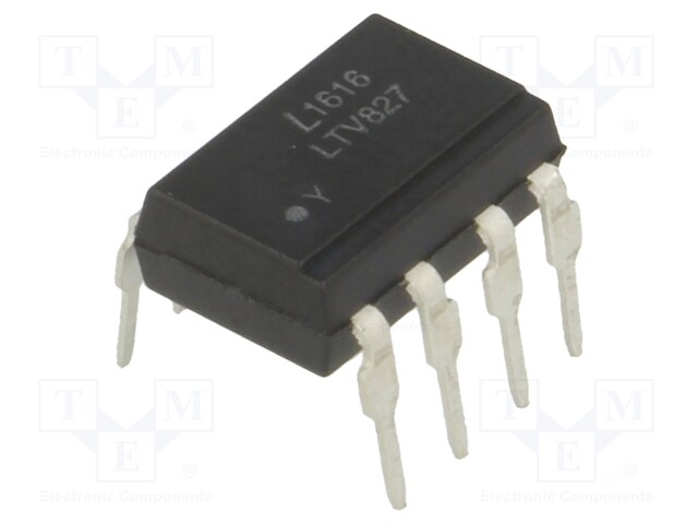 Optocoupler; THT; Channels: 2; Out: transistor; Uinsul: 5kV; Uce: 35V