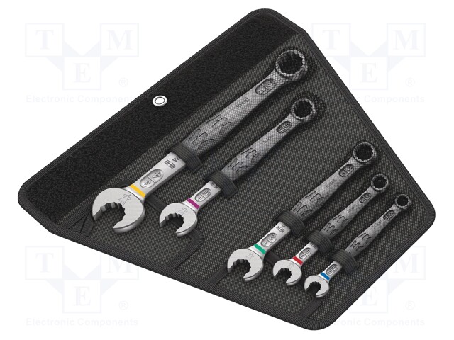 Wrenches set; inch,combination spanner; steel; Pcs: 5