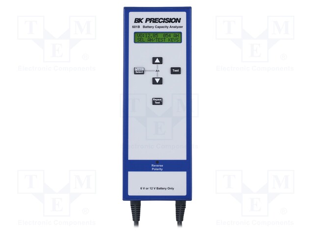 Tester: battery tester; LED; VDC: 12V,6V; user's manual