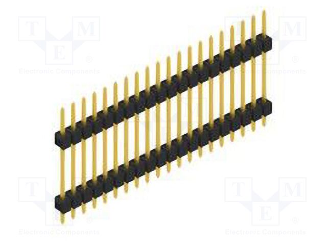 Connector: pin strips; pin header; male; PIN: 20; 2.54mm; THT; 1x20