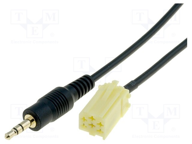 Aux adapter; Jack 3,5mm; Alfa Romeo,Fiat,Lancia,Smart; 0.8m