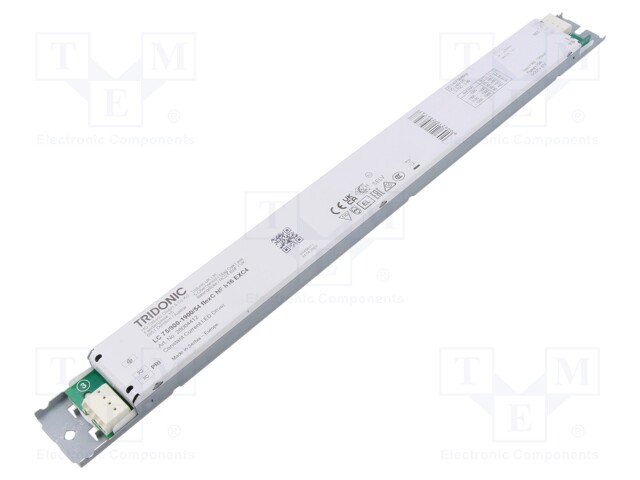 Power supply: switched-mode; LED; 75W; 15÷54VDC; 900÷1900mA; IP20