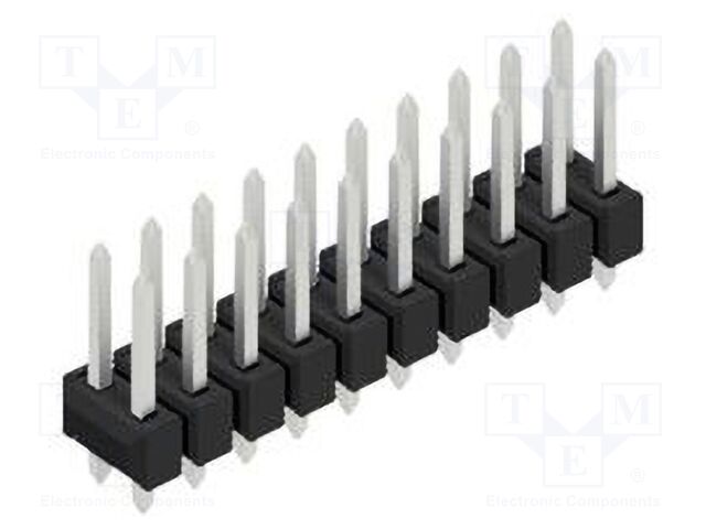 Connector: pin strips; pin header; male; PIN: 20; 2.54mm; THT; 2x10