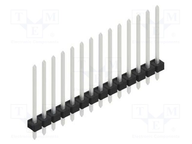Connector: pin strips; pin header; male; PIN: 14; 2.54mm; THT; 1x14