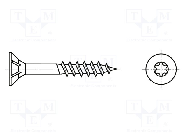 Screw; for wood; BN: 20699