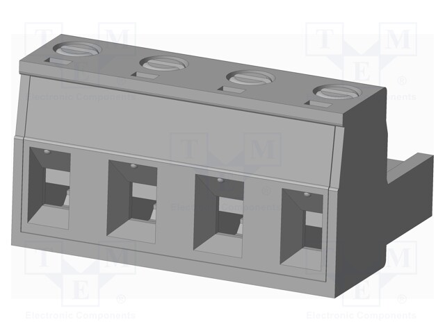 Connector: pluggable terminal block; plug; female; straight; grey