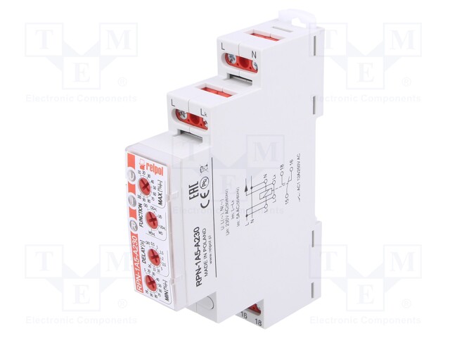 Module: current monitoring relay; AC current; 230VAC; DIN; SPDT