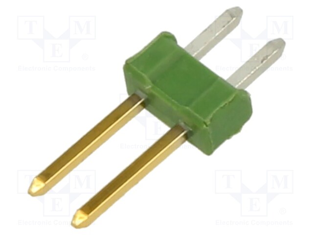 Pin header; pin strips; AMPMODU MOD II; male; PIN: 2; straight