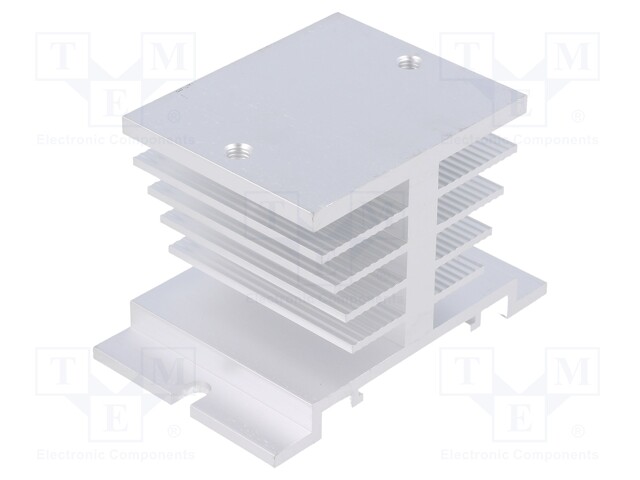 Heatsink: extruded; L: 50mm; W: 80mm; H: 51mm; aluminium; raw