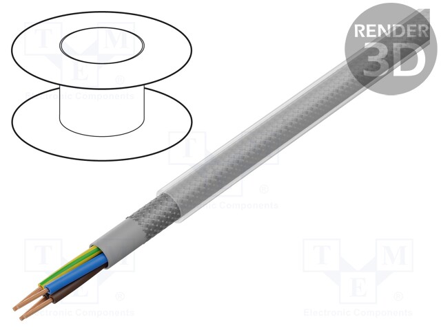 Wire; ÖLFLEX® CLASSIC 100 CY; 4G10mm2; tinned copper braid; PVC
