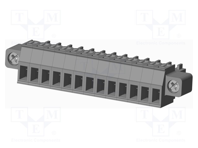 Connector: pluggable terminal block; plug; female; straight; grey